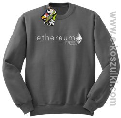 Ethereum CryptoMiner Symbol - bluza męska bez kaptura szara