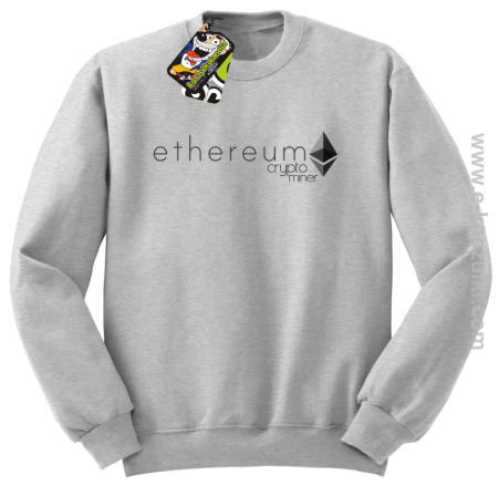 Ethereum CryptoMiner Symbol - bluza męska bez kaptura 