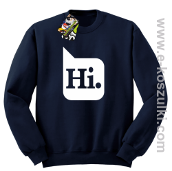 Hi. ! - bluza bez kaptura granatowa