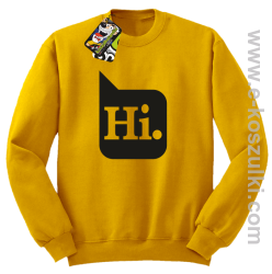 Hi. ! - bluza bez kaptura żółta