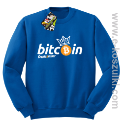 Bitcoin Standard Cryptominer King - bluza męska standard niebieska