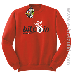 Bitcoin Standard Cryptominer King - bluza męska standard czerwona