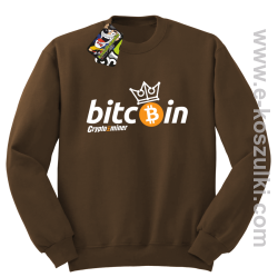 Bitcoin Standard Cryptominer King - bluza męska standard brązowa