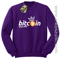 Bitcoin Standard Cryptominer King - bluza męska standard fioletowa