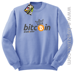 Bitcoin Standard Cryptominer King - bluza męska standard błękitna