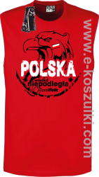 POLSKA WIELKA NIEPODLEGŁA - bezrękawnik męski czerwony