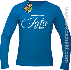 Tata idealny - longsleeve męski niebieski