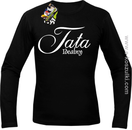 Tata idealny - longsleeve męski czarny