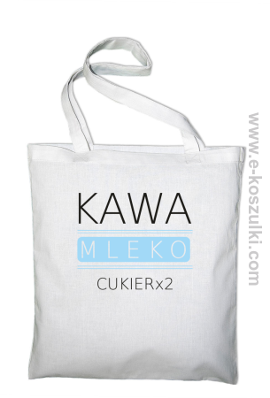 Kawa mleko cukier - Eco torba