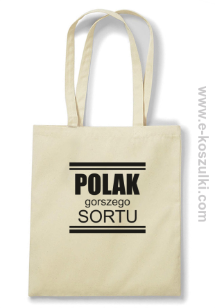 POLAK gorszego sortu - torba eko beżowa 