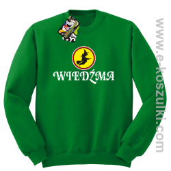 Wiedźma- bluza bez kaptura zielona