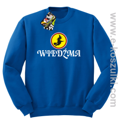 Wiedźma- bluza bez kaptura niebieska