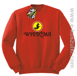 Wiedźma- bluza bez kaptura czerwona
