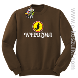 Wiedźma- bluza bez kaptura brązowa