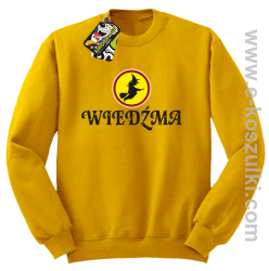 Wiedźma- bluza bez kaptura żółta