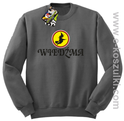 Wiedźma- bluza bez kaptura szara
