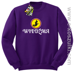 Wiedźma- bluza bez kaptura fioletowa
