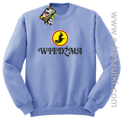 Wiedźma- bluza bez kaptura błękitna
