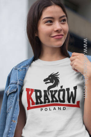 Kraków POLAND Dragon Style   - koszulka damska 