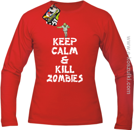 Keep calm and kill zombies - Longsleeve męski