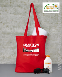 Smartfon evolution - Eco torba - czerwona