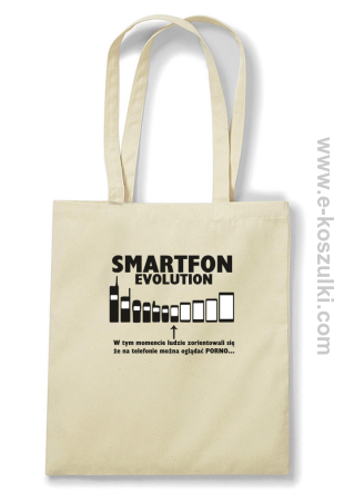Smartfon evolution - Eco torba - beżowa