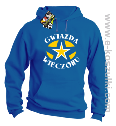 Gwiazda wieczoru - bluza z kapturem niebieska