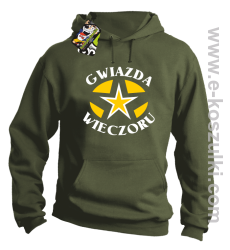 Gwiazda wieczoru - bluza z kapturem khaki