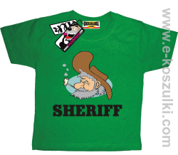 Sheriff old man koszulka dziecięca - zielony