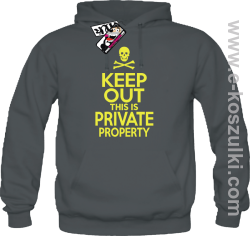 Keep Out this is private property - bluza z kapturem - grafitowy