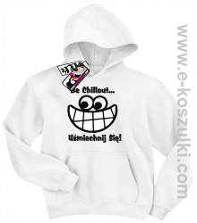 Uśmiechnij się bluza dziecięca - biały