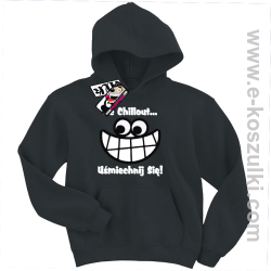 Uśmiechnij się bluza dziecięca - czarny