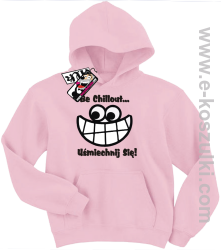 Uśmiechnij się bluza dziecięca - różowy