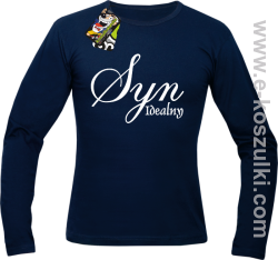 Syn idealny - longsleeve męski granatowy