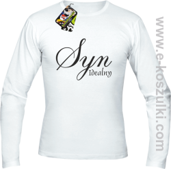 Syn idealny - longsleeve męski biały
