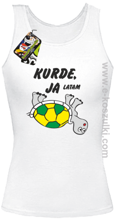 Kurde, ja latam - żółwik - top z nadrukiem
