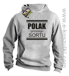 POLAK gorszego sortu - bluza z kapturem  melanż