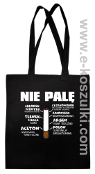 Nie palę bo to szkodzi zdrowiu - Eco torba czarny