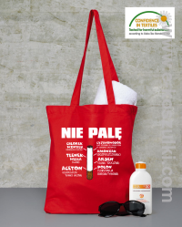 Nie palę bo to szkodzi zdrowiu - Eco torba czerwony