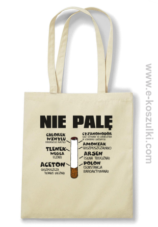Nie palę bo to szkodzi zdrowiu - Eco torba czerwony