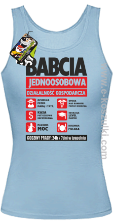 BABCIA - Jednoosobowa działalność gospodarcza - top damski