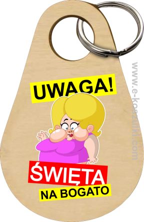 UWAGA Święta na Bogato Różowa Dżoana - brelok 