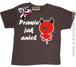Prawie jak anioł koszulka dziecięca - brązowy