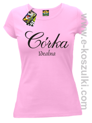 Córka idealna - koszulka damska różowy