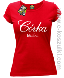 Córka idealna - koszulka damska czerwony