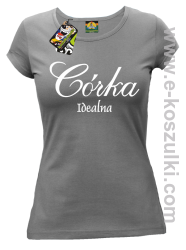 Córka idealna - koszulka damska szary