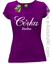 Córka idealna - koszulka damska fioletowy