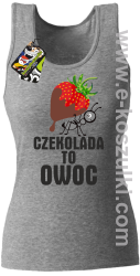 Czekolada to owoc - top damski melnż