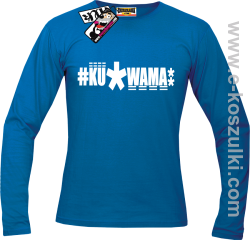 Ku*wama* - longsleeve męski - niebieski