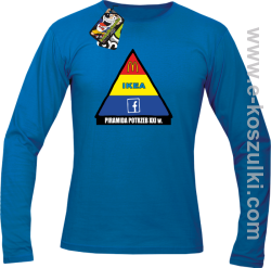 Piramida potrzeb XXI w - longsleeve męski z nadrukiem